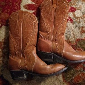 Leather size 7 men's 9 women's cowboy boots